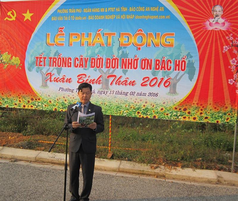 Đại diện các đơn vị phát động lễ trồng cây