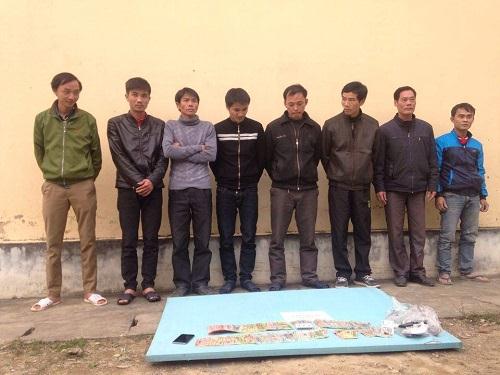 Các đối tượng tại cơ quan công an