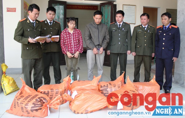 2 đối tượng cùng tang vật tại cơ quan An ninh điều tra