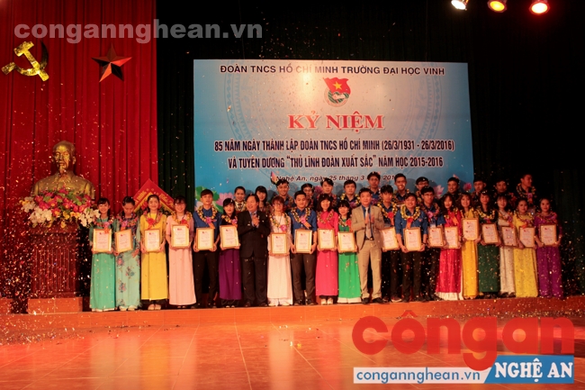 34 thủ lĩnh Đoàn được tuyên dương nhân kỷ niệm 85 năm ngày thành lập Đoàn TNCS Hồ Chí Minh