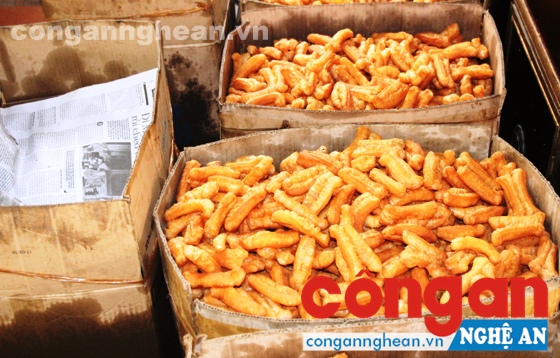 Số lượng quẩy có chất phụ gia bị thu giữ