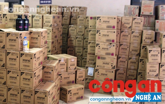 Toàn bộ số hàng nhập lậu bị thu giữ