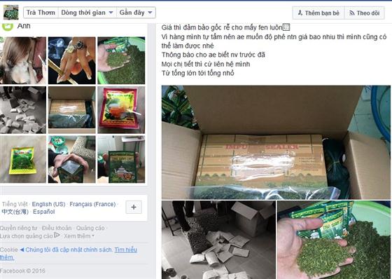 Không khó bắt gặp các tài khoản mạng xã hội tiếp thị, mua bán 