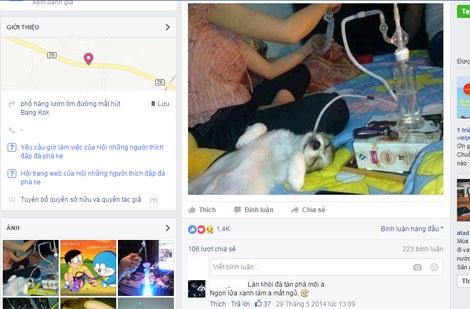 Giao diện trang facebook của hội - nhóm 