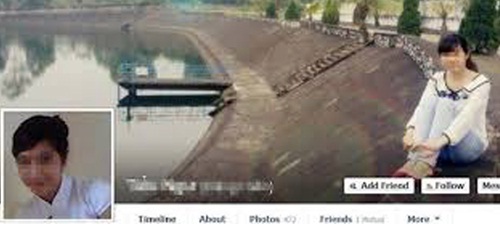 Trang Facebook cá nhân của Đ.T.T.H, cô gái xấu số tử vong trong lần 