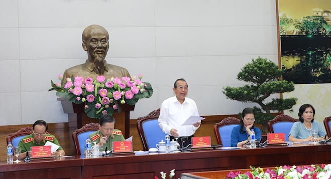 Phó Thủ tướng Trương Hoà Bình phát biểu chỉ đạo hội nghị