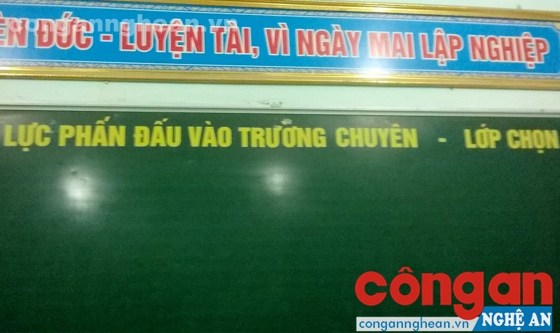 Thi vào lớp chọn đã trở thành khẩu hiệu của Trường THCS Bạch Liêu, huyện Yên Thành