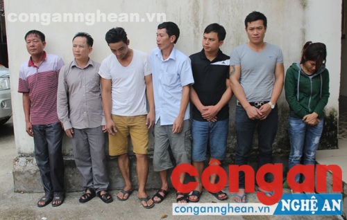 Các đối tượng liên quan trong vụ đánh bạc
