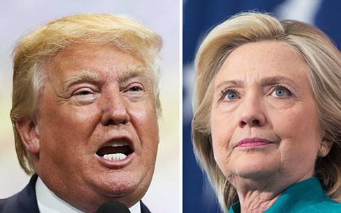 Ứng viên Trump và Clinton. Ảnh: The Hill