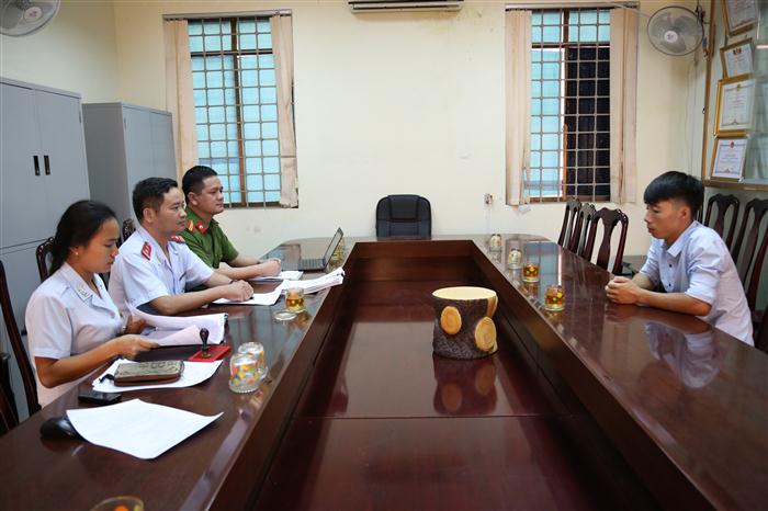 Cơ quan chức năng làm việc với Trần Tuấn Vĩnh