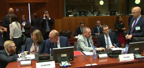 Phiên họp của Bộ trưởng Môi trường EU tại Brussels ngày 30/9/2016. Ảnh cắt từ video của Europa.eu
