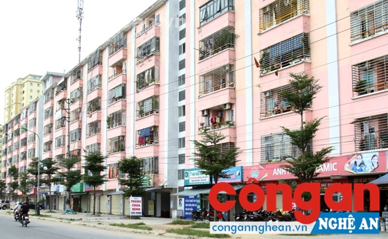 Hàng loạt chung cư trên địa bàn TP Vinh hiện nay đang được sử dụng cho thuê làm văn phòng