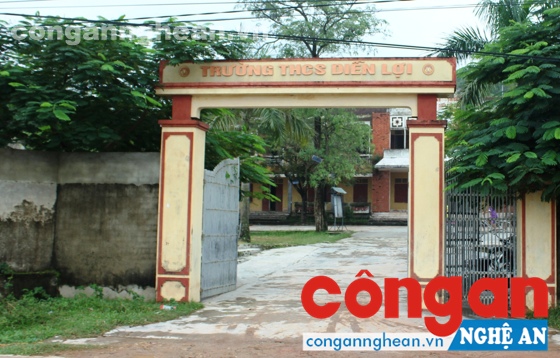 Trường THCS Diễn Lợi - nơi xảy ra tình trạng giáo viên dạy Văn “đứng lớp” môn Sinh học