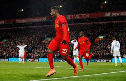  Origi mở tỉ số cho Liverpool với pha chạm bóng đầy nhạy cảm và tinh tế