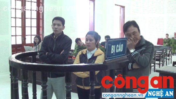 Các bị cáo tại tòa