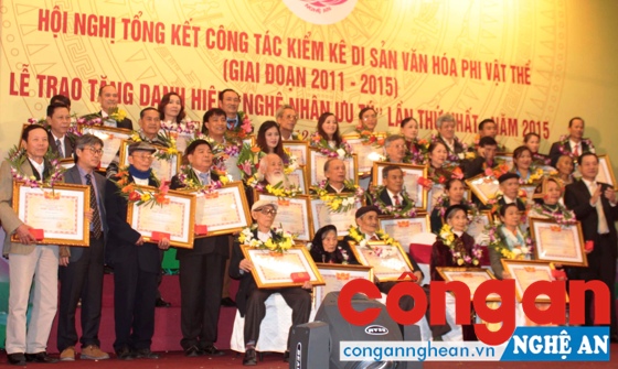 39 nghệ nhân ưu tú được vinh danh
