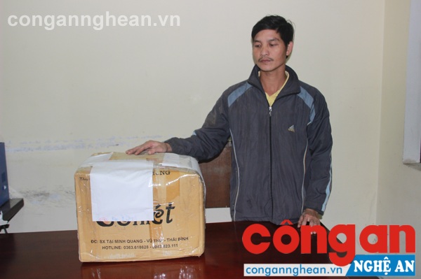  Đối tượng Đào Văn Trung cùng số tang vật đã nghiêm phong