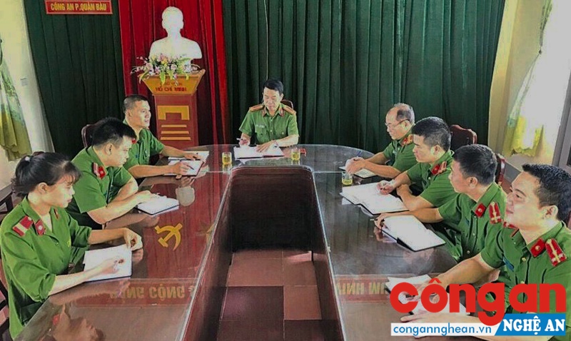 Công an phường triển khai công tác đảm bảo ANTT dịp Tết Nguyên đán Đinh Dậu