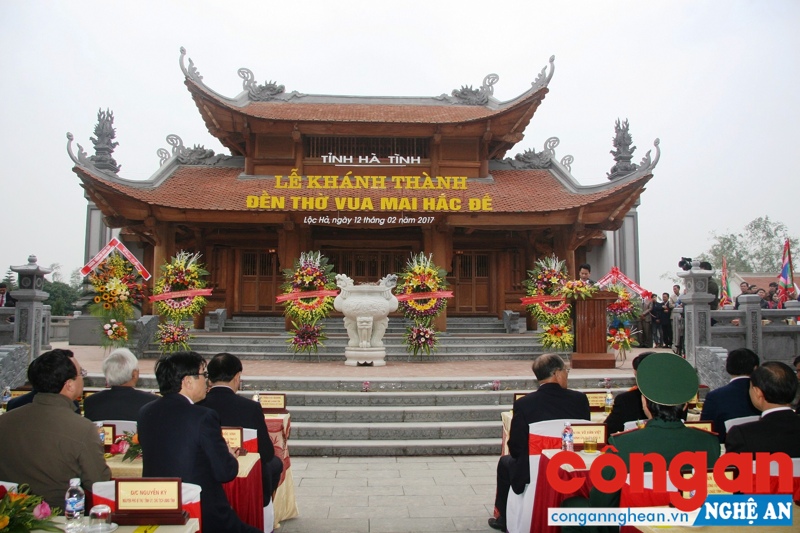 Lễ khánh thành đền thờ Vua Mai Hắc Đế
