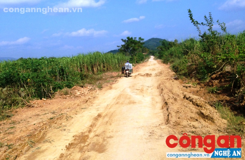 Nhiều đoạn đường nằm trên dự án chưa được thi công  