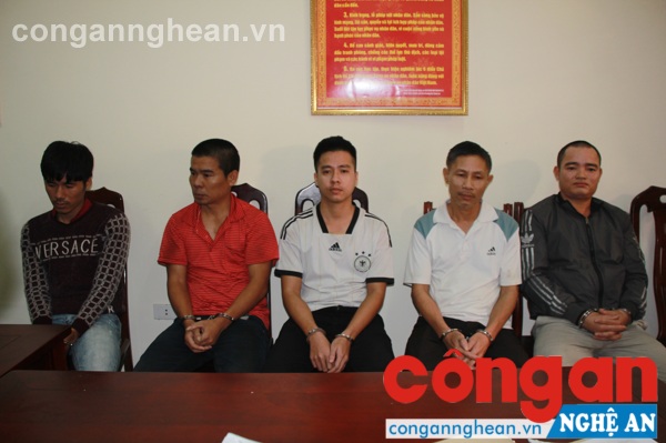 5 trong 6 đối tượng tại cơ quan Công an