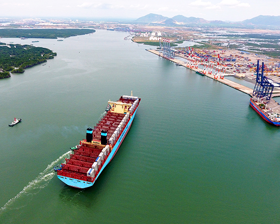Tàu container Margrethe Maersk với trọng tải 194.000 tấn (DWT) của hãng Maersk Line hành hải và cập cảng quốc tế Cái Mép (CMIT) an toàn vào ngày 20-2 vừa qua có sự đóng góp lớn của lực lượng hoa tiêu.