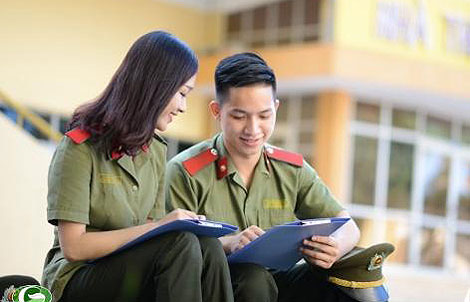 Sinh viên Học viện ANND học tập, luyện rèn lập nghiệp.