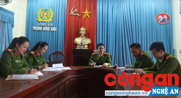 Công an phường Hưng Bình họp bàn công tác phòng, chống ma túy