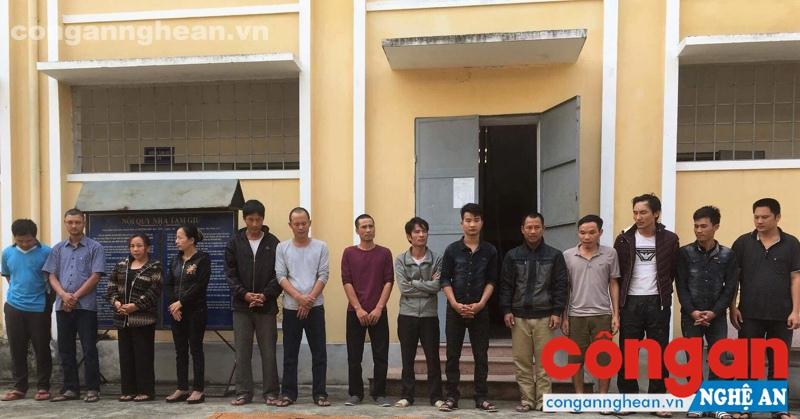 Các đối tượng bị bắt giữ