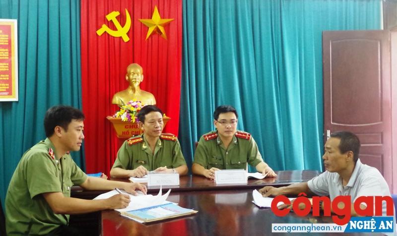 Thanh tra Công an Nghệ An tiếp dân và giải quyết các vụ việc đúng trình tự pháp luật
