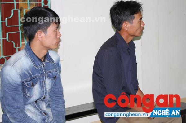 2 bị cáo Môn và Hùng tại tòa