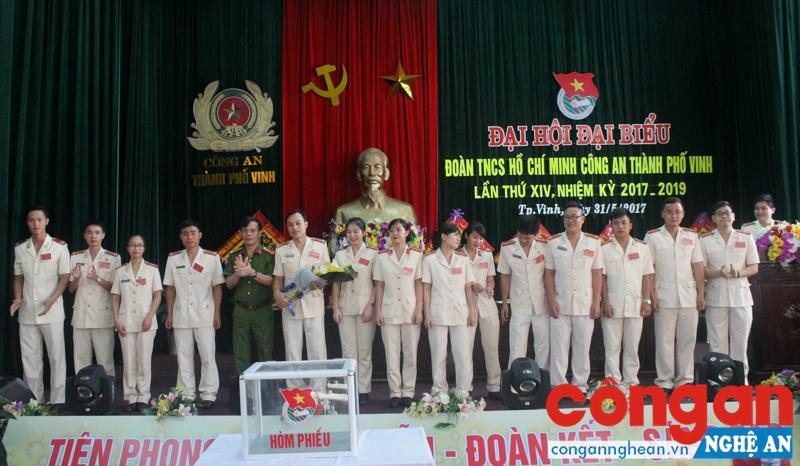 Ra mắt BCH Đoàn Công an TP Vinh, nhiệm kỳ 2017-2019