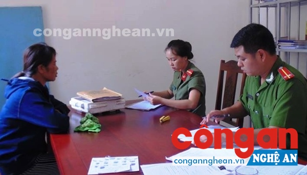 Cơ quan Công an lấy lời khai đối tượng Nga