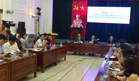 Quang cảnh cuộc họp báo của Bộ GD&ĐT