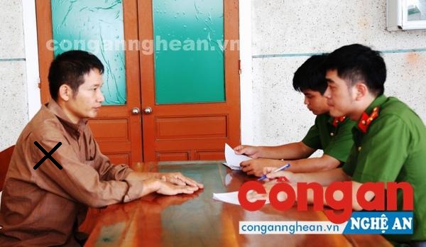 Nguyễn Trọng Hải (x) tại cơ quan điều tra
