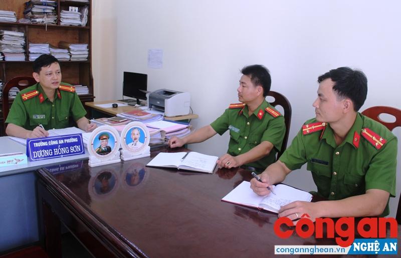 Công an phường Đông Vĩnh triển khai chương trình công tác