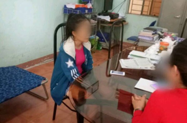 Em D.T.P được Công an xã Lộc An giải cứu ngày 29-7.