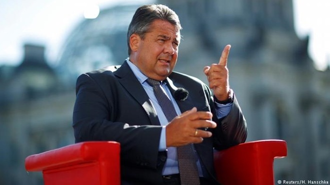 Ngoại trưởng Đức Sigmar Gabriel. Ảnh: Reuters