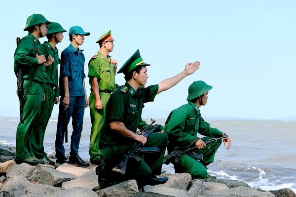 Các lực lượng phối hợp tuần tra trên tuyến biển