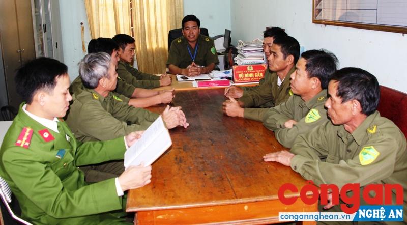 Công an xã Tăng Thành thường xuyên phối hợp với Công an huyện xây dựng kế hoạch đảm bảo ANTT trên địa bàn