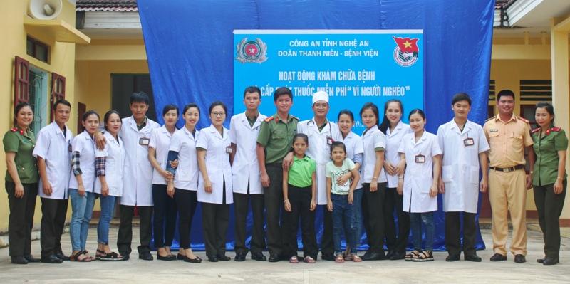Đội ngũ cán bộ chiến sỹ, thầy thuốc Công an Nghệ An