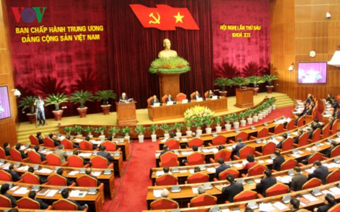 Hội nghị Trung ương 6. Ảnh: VOV