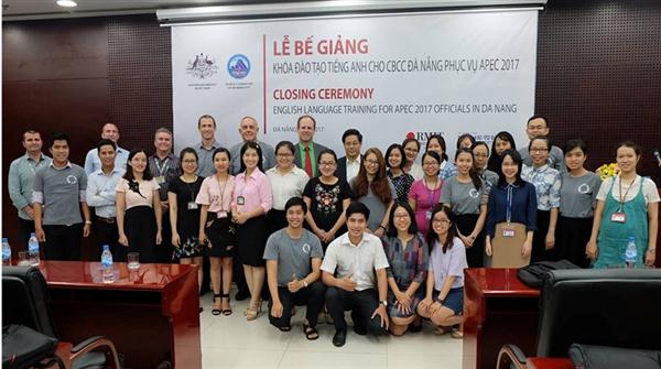 Khoá đào tạo tiếng Anh cho cán bộ, công chức, viên chức TP. Đà Nẵng phục vụ Tuần lễ Cấp cao APEC. 