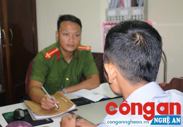 Đối tượng trình bày tại Công an TP Vinh