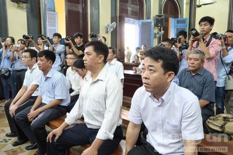 Các bị cáo tại tòa