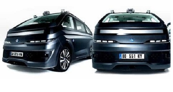 Chiếc taxi robot của công ty Navya, Pháp