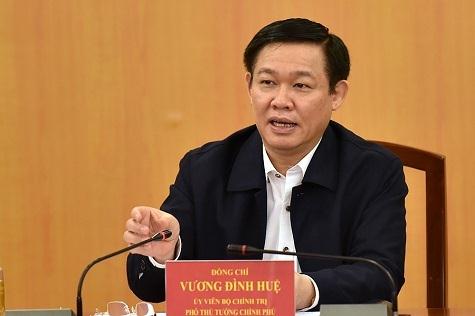 Phó Thủ tướng Vương Đình Huệ phát biểu tại buổi làm việc
