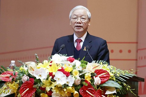 Tổng Bí thư cho rằng thanh niên Việt Nam đã và đang chứng tỏ vai trò là rường cột của nước nhà, chủ nhân tương lai của đất nước, là lực lượng xung kích trong xây dựng và bảo vệ Tổ quốc.
