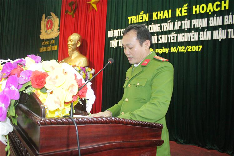 Đại diện chỉ huy các tổ, đội phát biểu quyết tâm thực hiện đợt cao điểm