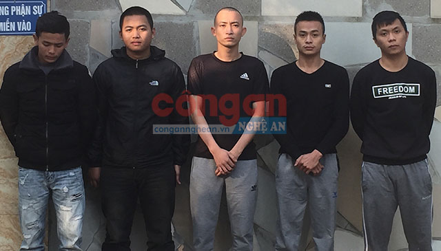 Các đối tượng bị bắt giữ